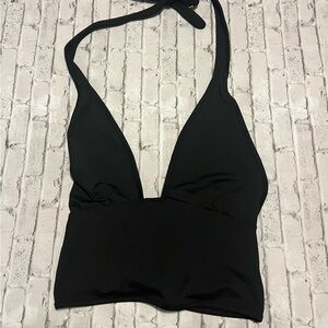 SHEIN Black Halter Top